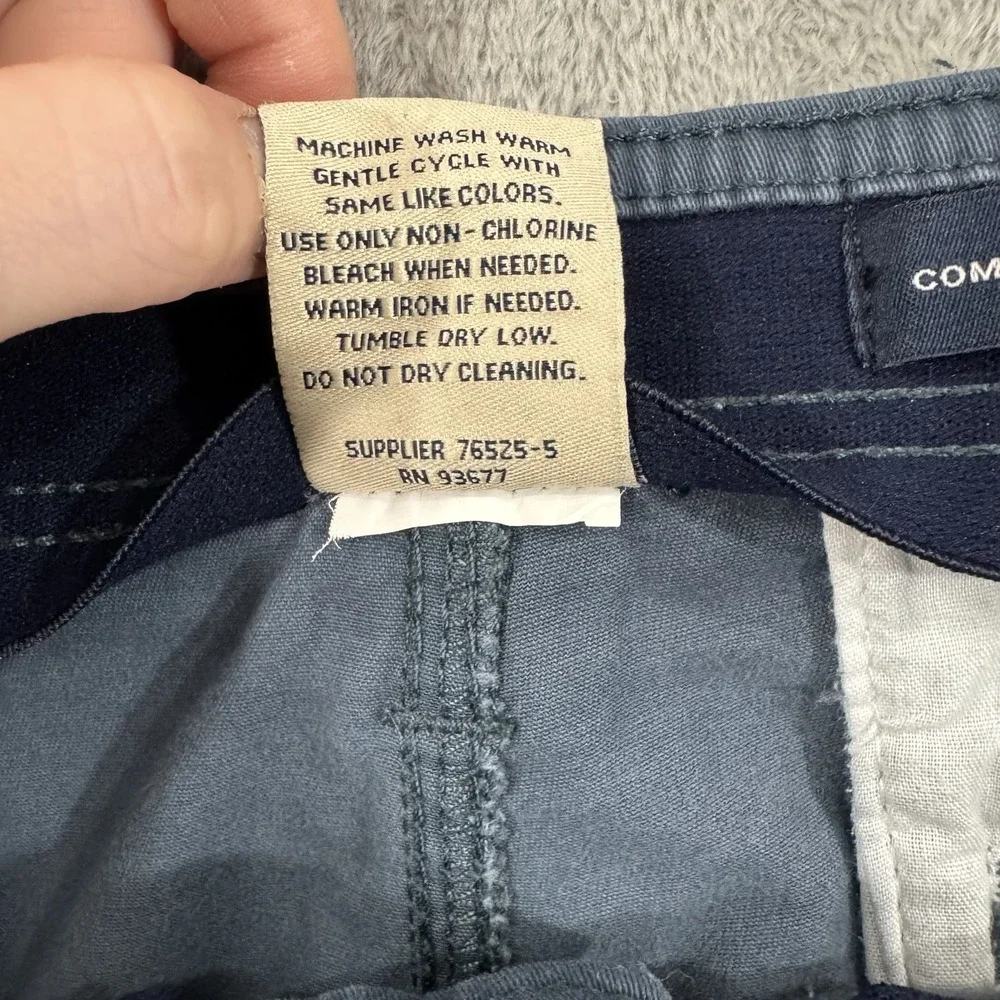 St Johns Bay Shorts Mens 38 Blue Comfort Stretch Cargo Trail Utility 9.5